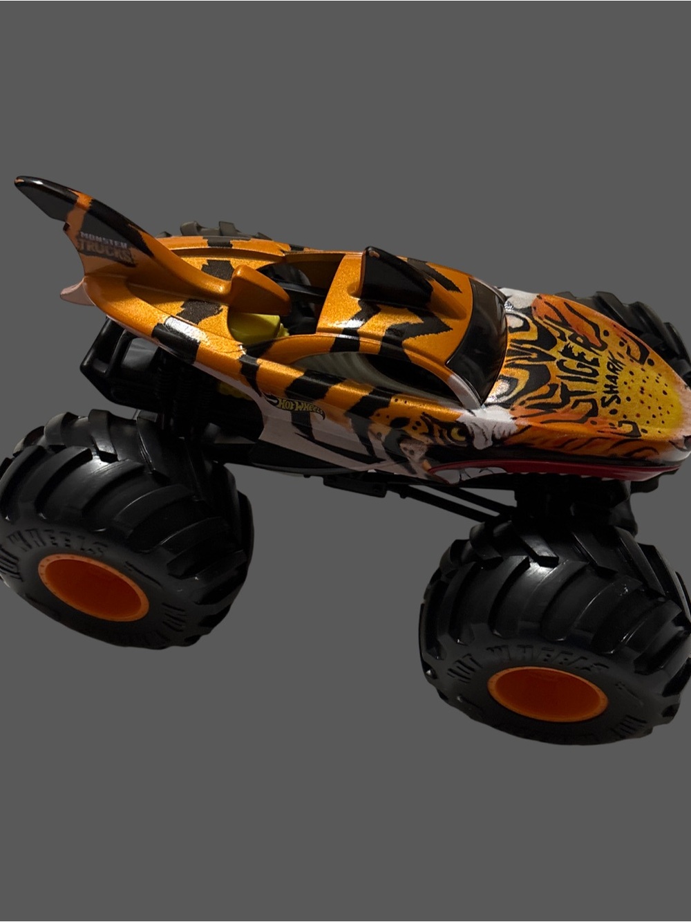 Tiger Shark Monster Truck Toy - Orange and Black